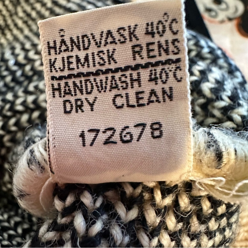 Nordstrikk Wool Fair Isle Front Closure Cardigan 38 - Picture 7 of 9